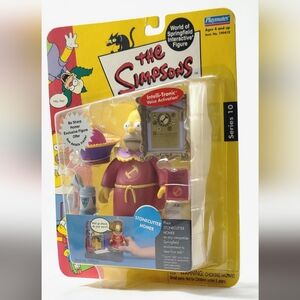 World Of Springfield - Interactive Stonecutter Homer Figure NIP Vintage NOS 2002